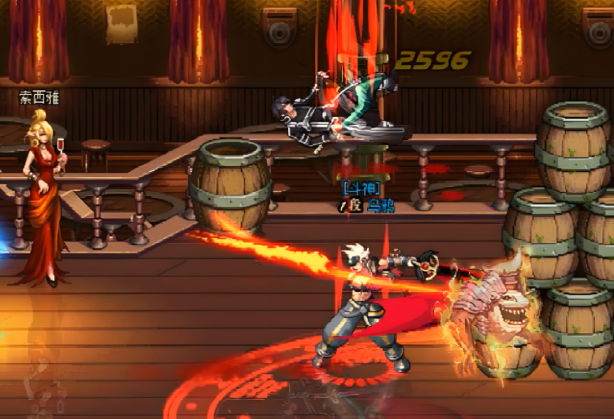 dnf70版本怀旧服狂战士PK场截图